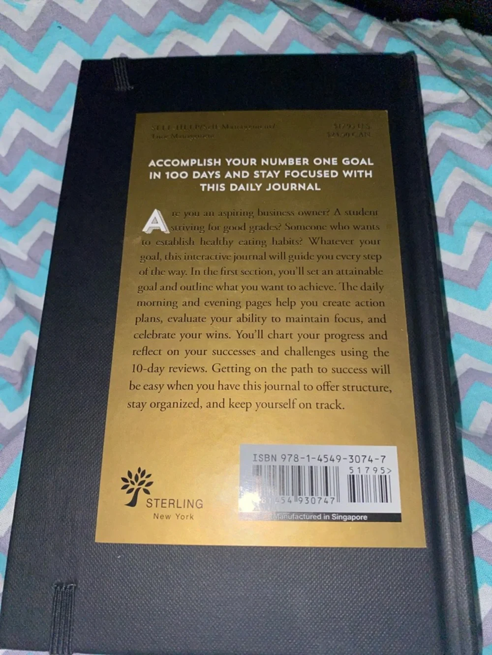 NEW! John Lee Dumas Black 100-Day Goal Journal